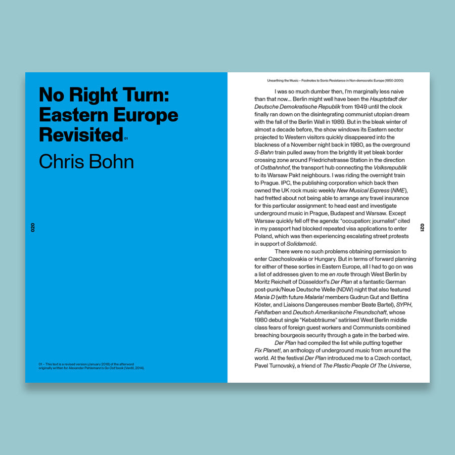 Unearthing the Music Footnotes to Sonic Resistance in Non Democratic Europe 1950-2000 /anglais