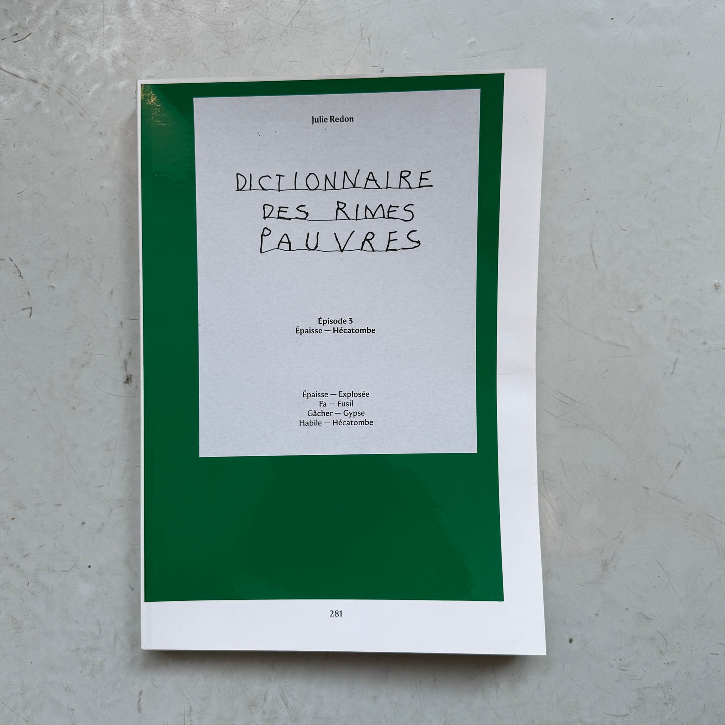 Dictionnaire des rimes pauvres ep3