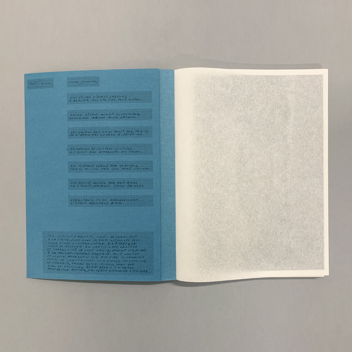 August 2020, dear diary,