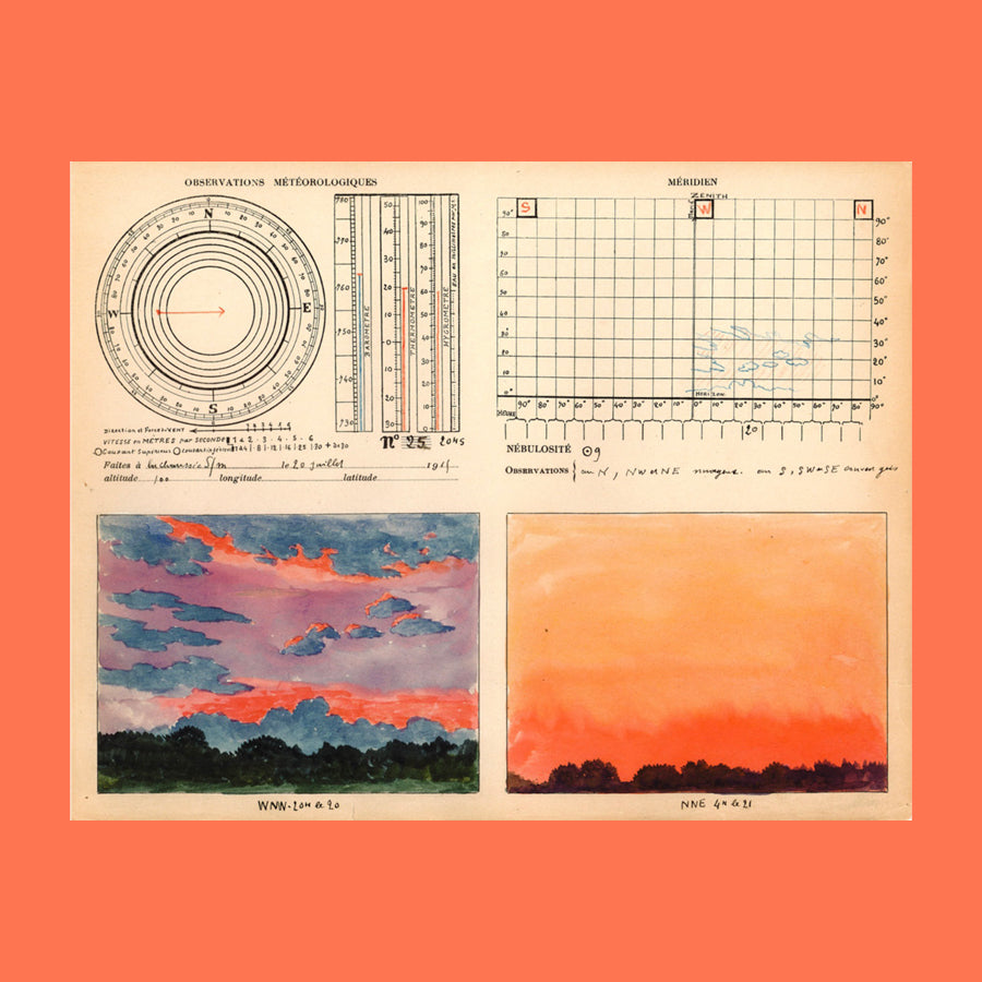 La veille du ciel - aquarelles météorologiques d'André des Gachons, 1871-1951