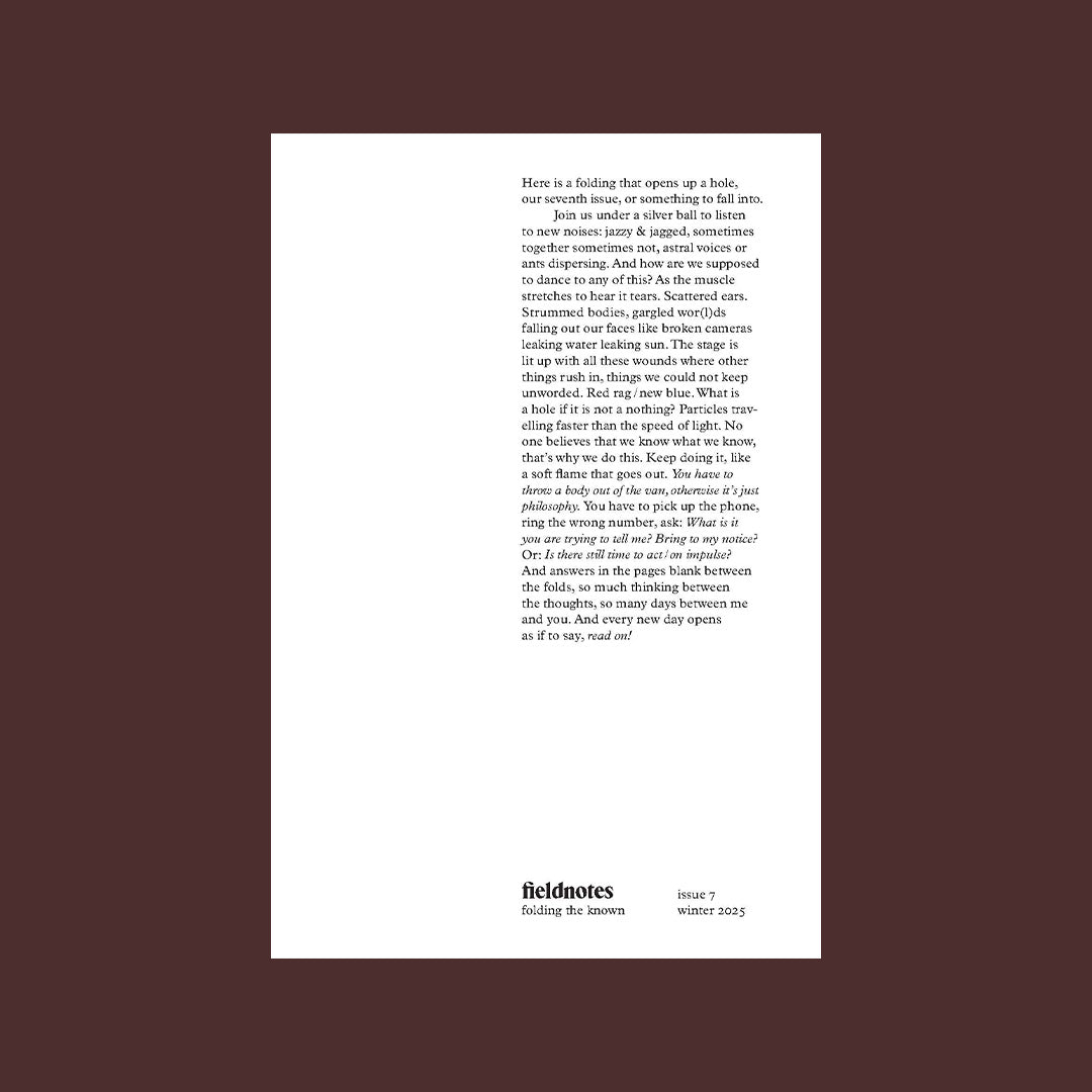 Fieldnotes issue 7
