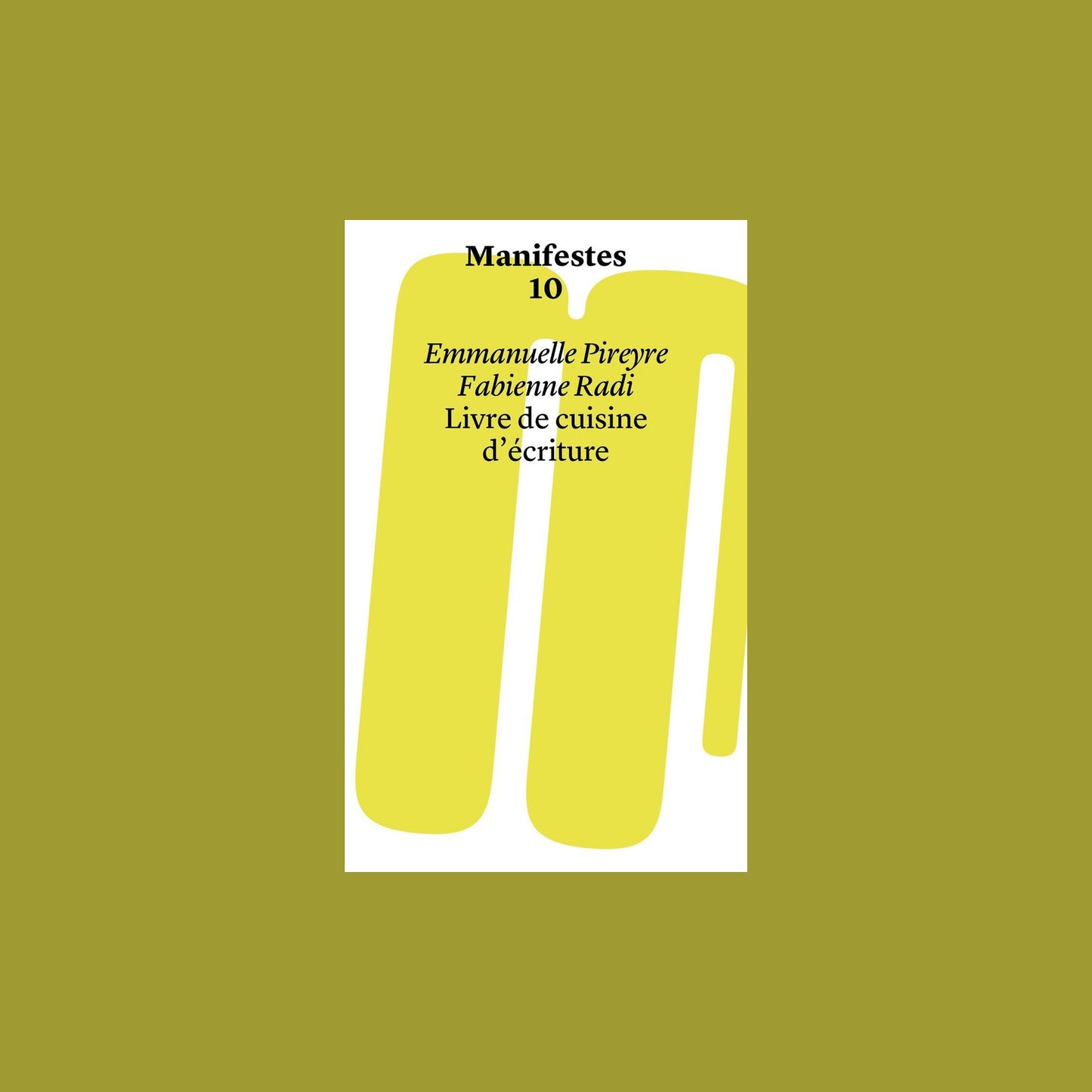 Livre de cuisine d'écriture
