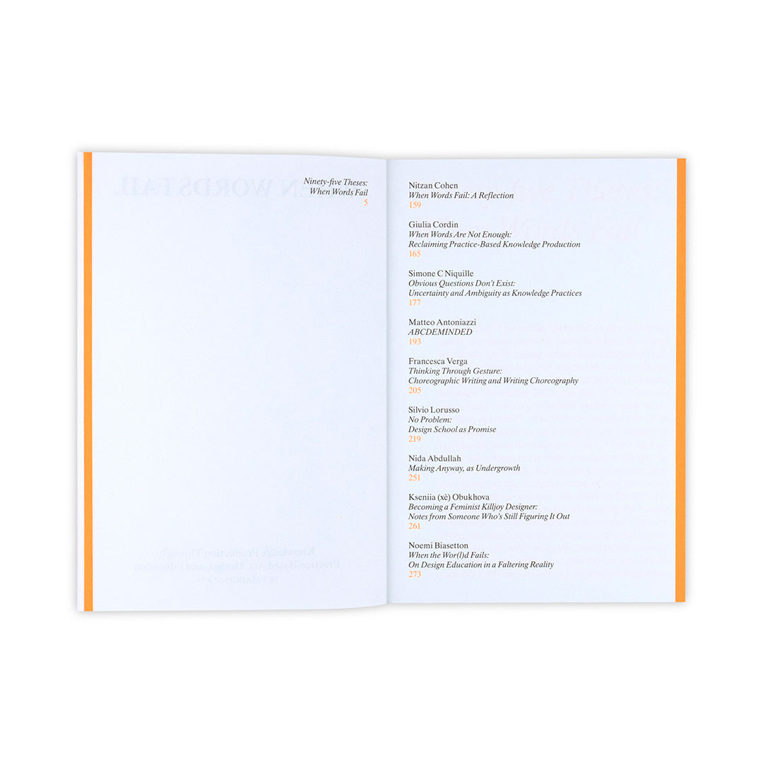 When Words Fail - On Practice-Based Art, Design and Education