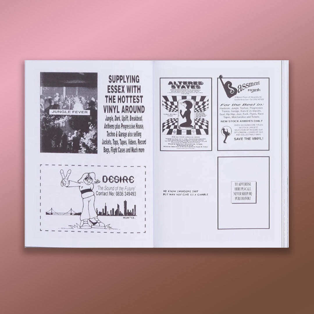 ARCHIVIO#1 – Records store ads and paper ephemera from Rave fanzines of the early 90s