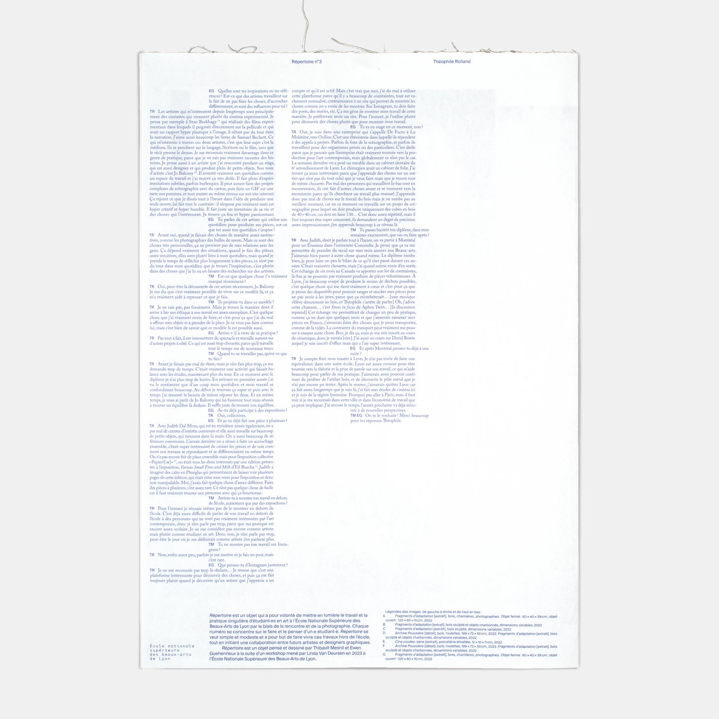 Répertoire Magazine - Théophile Rolland