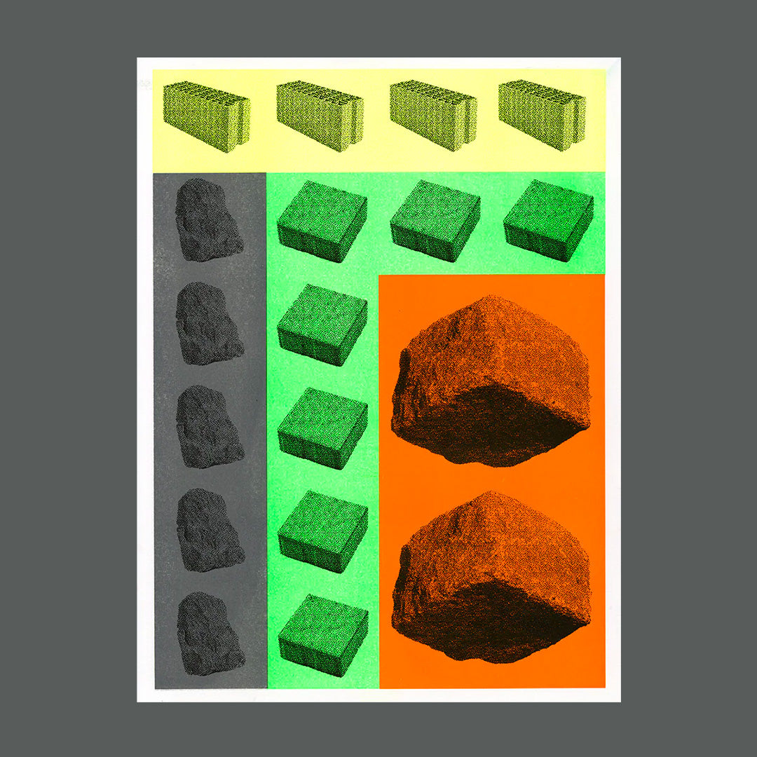 Stones, paving stones, pebbles, concrete blocks a3