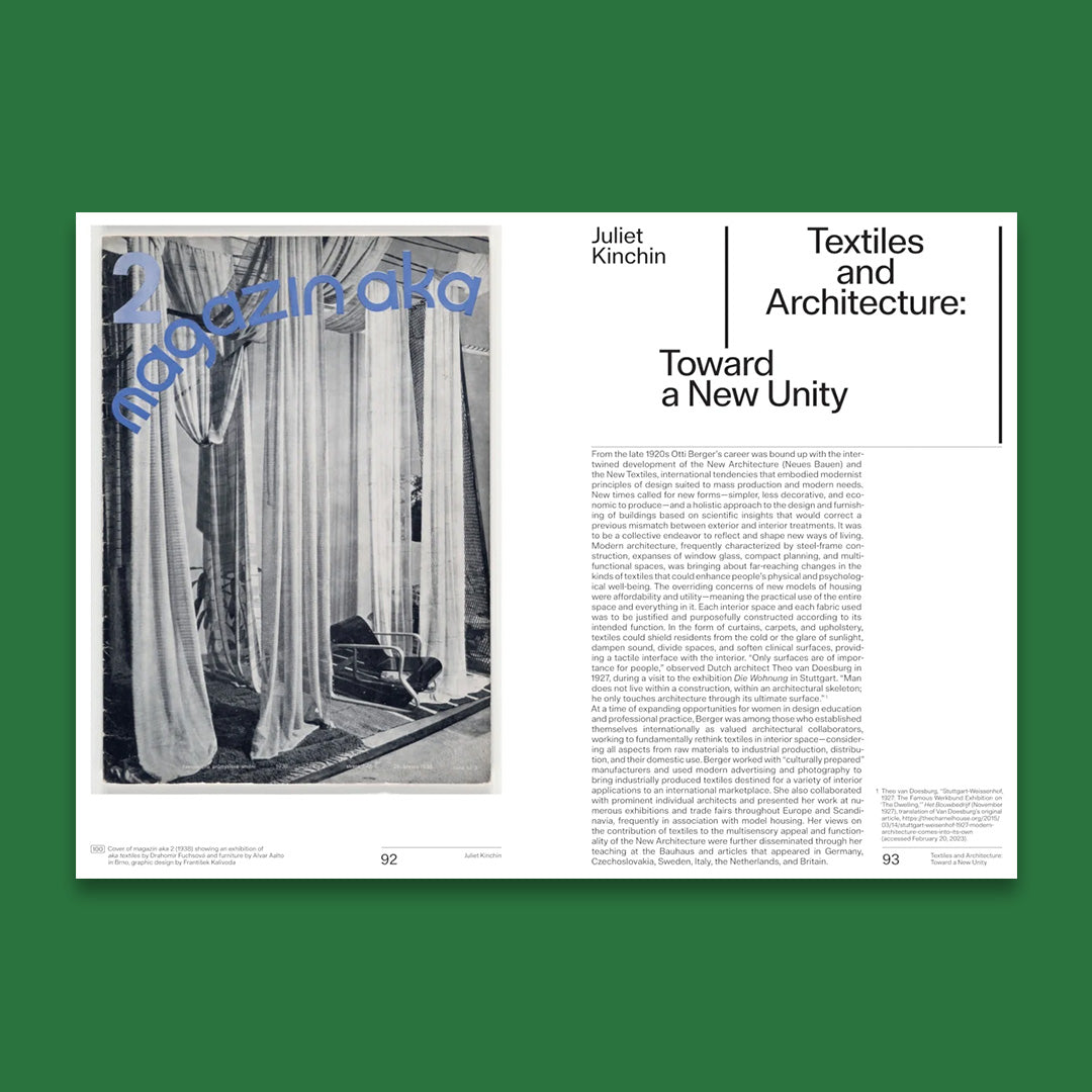 Otti Berger Weaving for Modernist Architecture /anglais