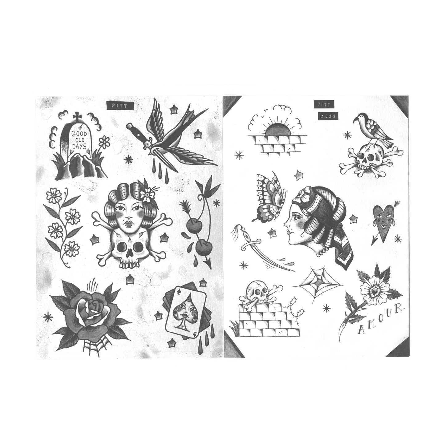 H13 mini zine tattoo - Pitt Coeur de Pierre