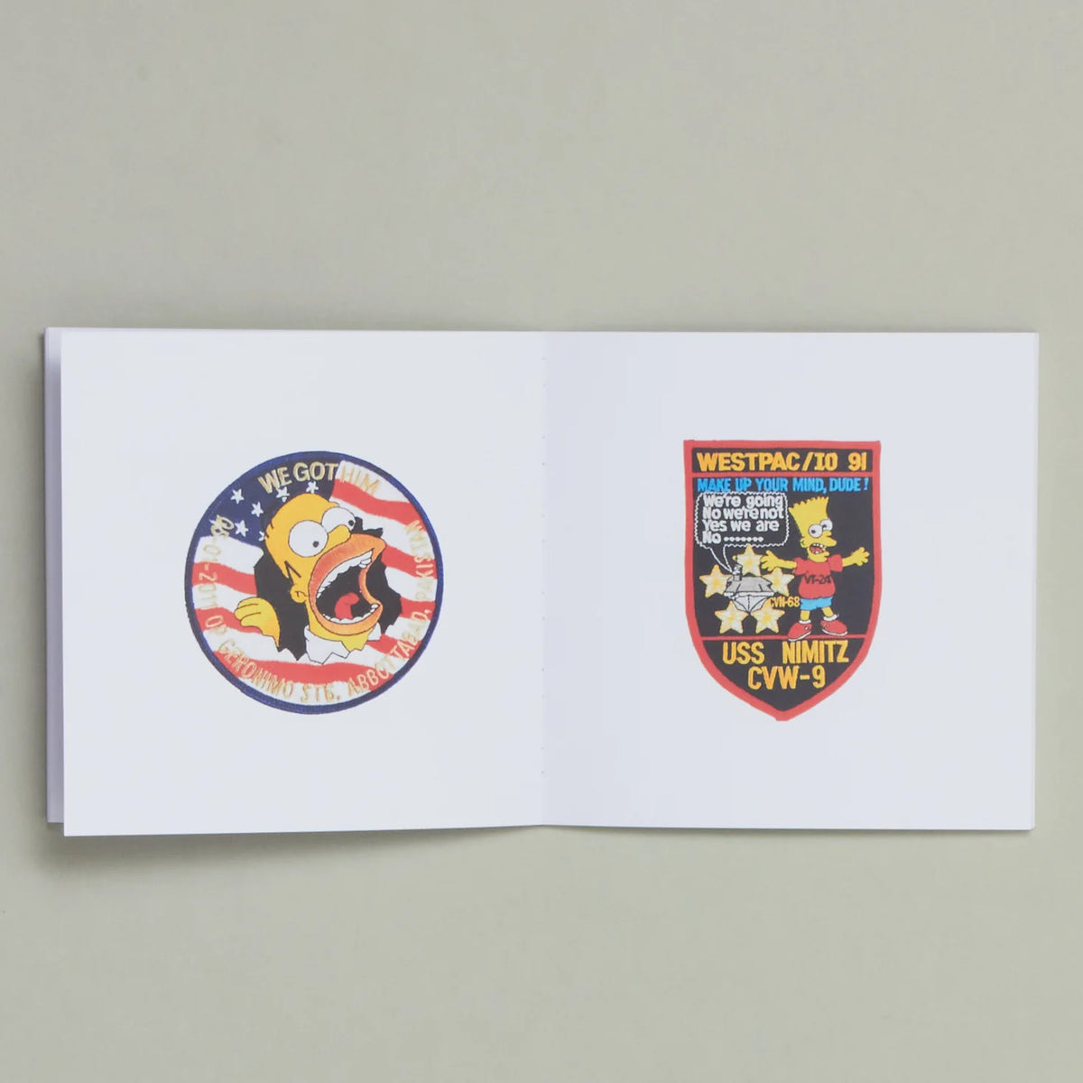 Bootleg Simpsons Patches from the Military & Scouting