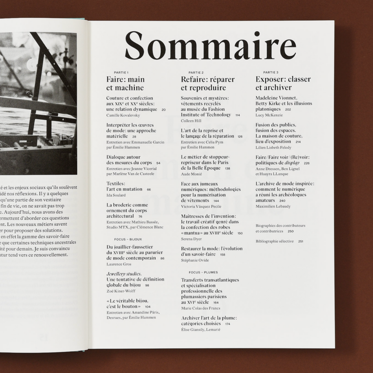 LES SAVOIR-FAIRE DE LA MODE