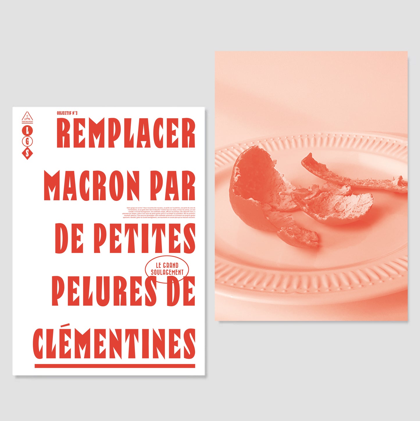 Objectif 3 : remplacer macron par des petites pelures de clémentines