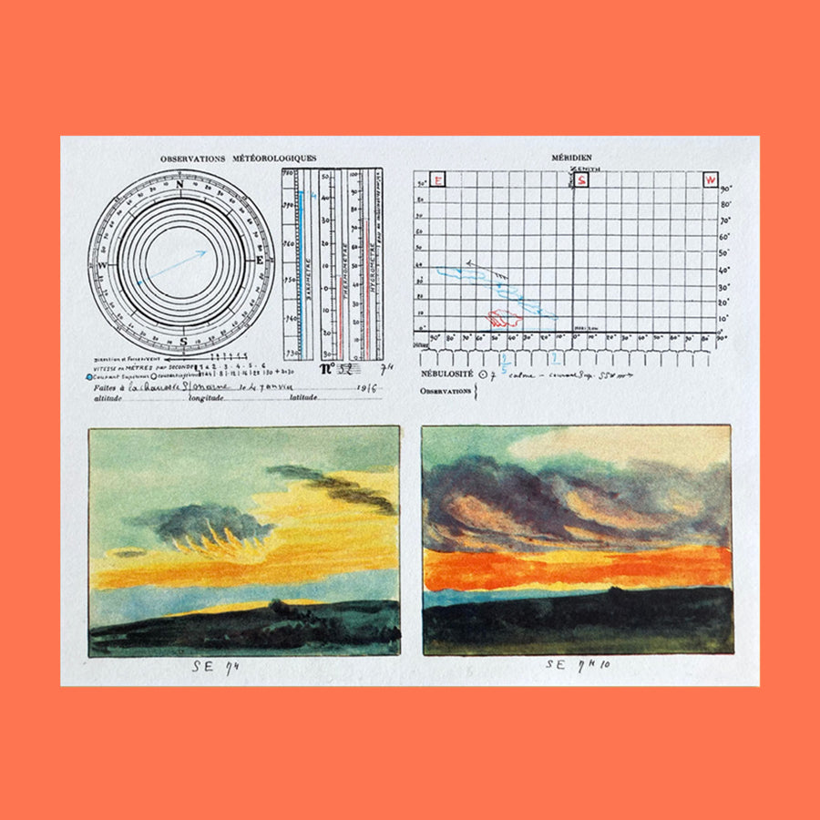 La veille du ciel - aquarelles météorologiques d'André des Gachons, 1871-1951