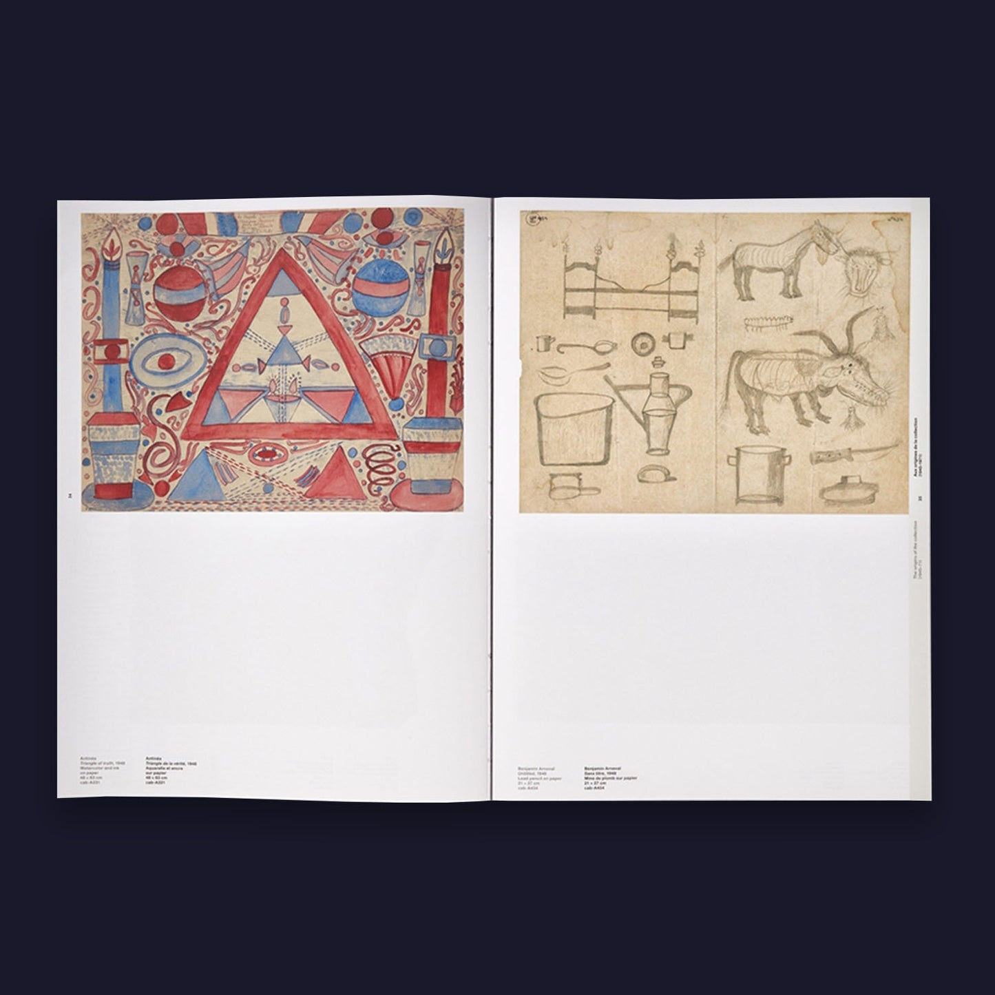 L'art brut de jean dubuffet - aux origines de la collection - illustrations, noir et blanc