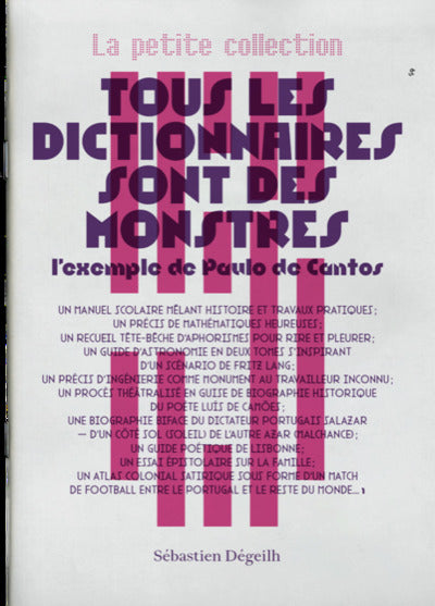 La Petite Collection - Tous les dictionnaires sont des monstres
