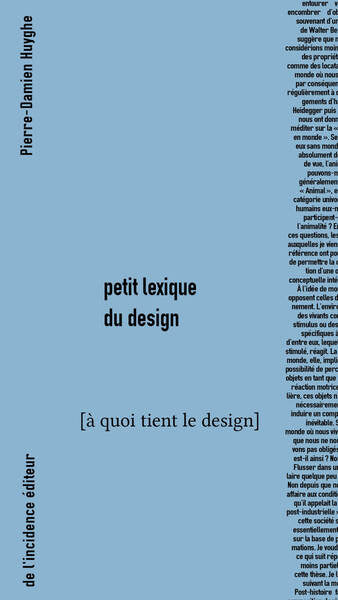 Small glossary for design