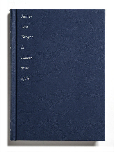 La couleur vient après