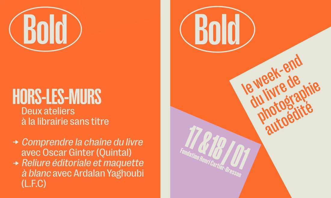 HORS-LES-MURS : Bold, le week-end du livre de photographie autoédité