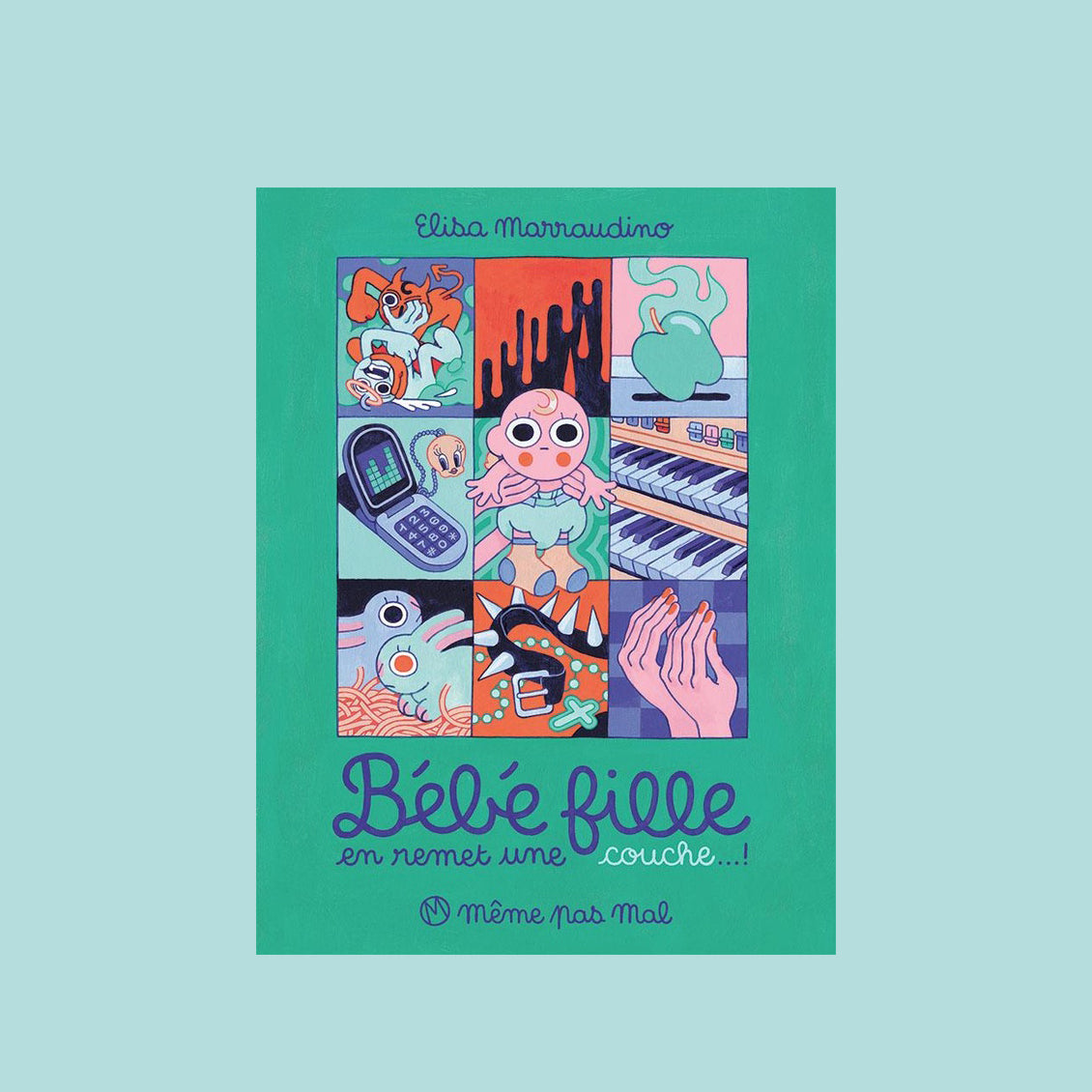 Bébé fille en remet une couche