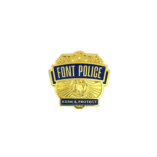 Pin Font Police