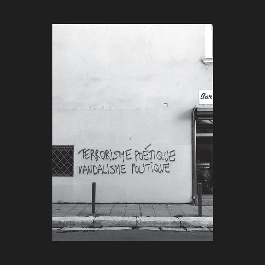 Affiche Terrorisme poétique Vandalisme politique
