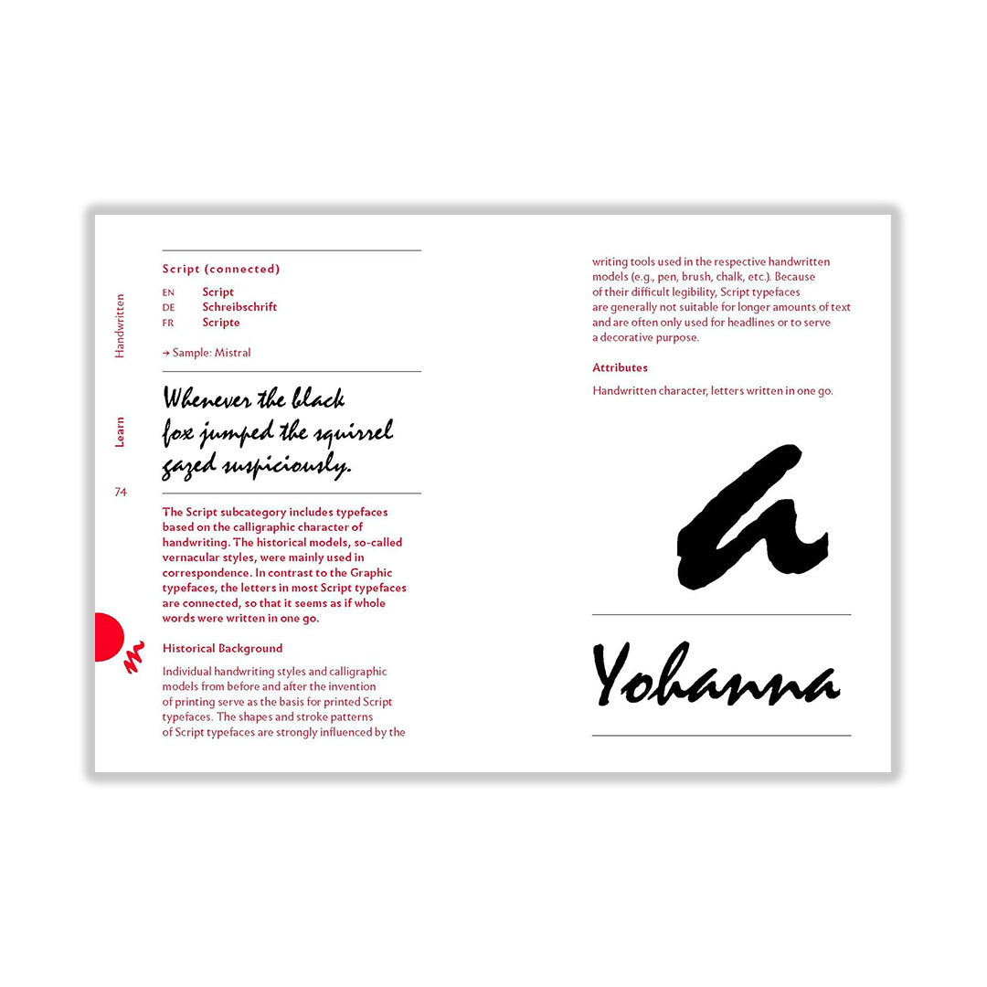 The quick classification guide for typography