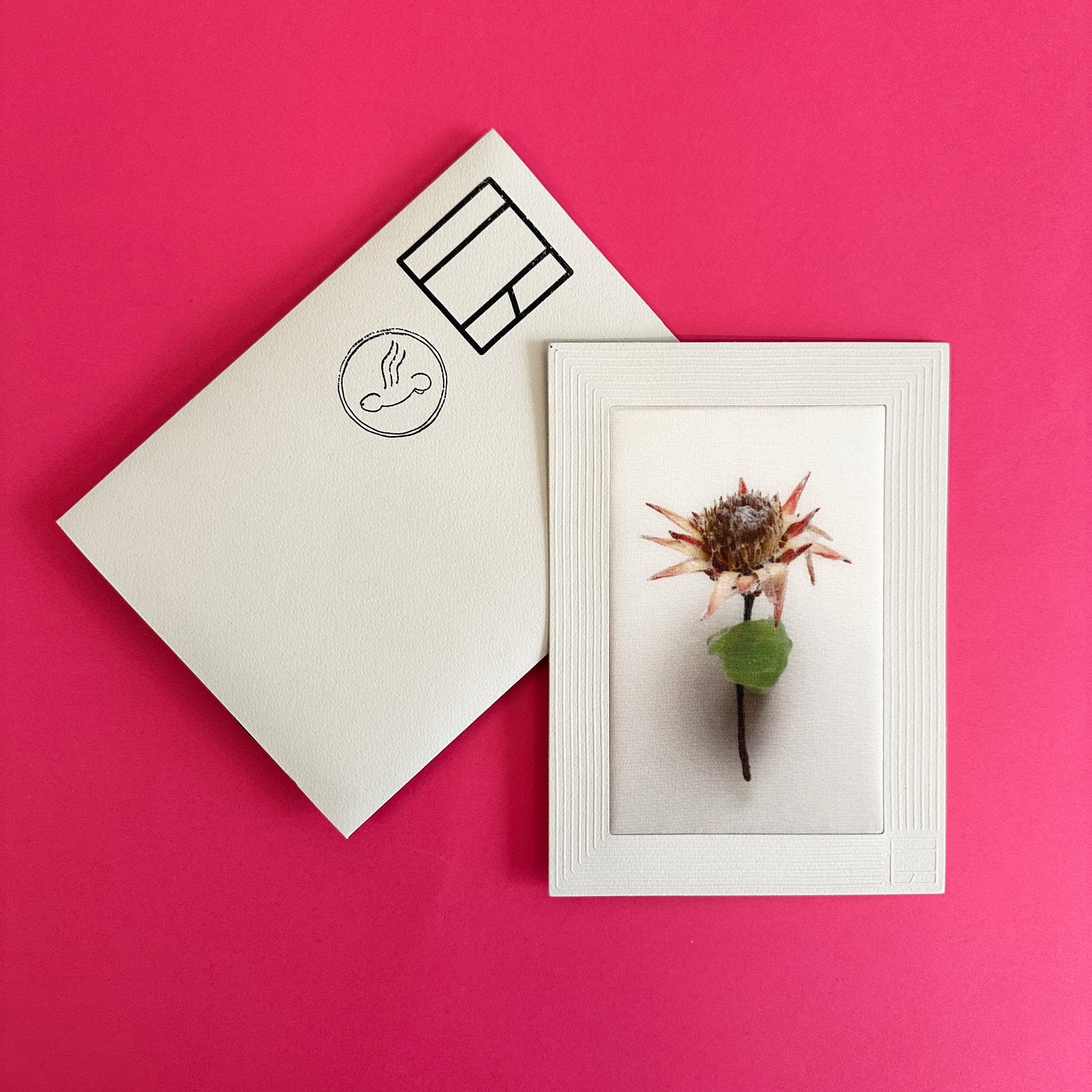 Offering To Proteus II - carte postale en soie