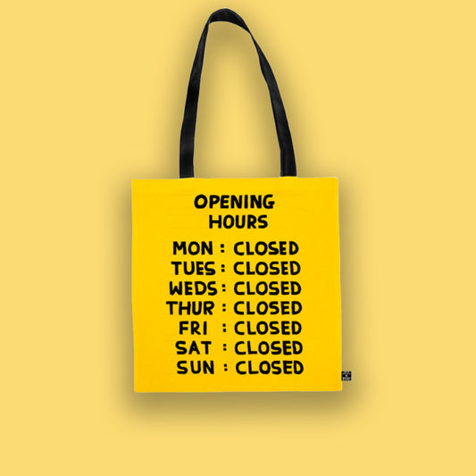 Opening hours bag