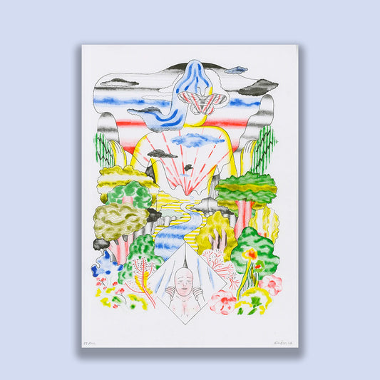Affiche risographie Gwenola Carrère
