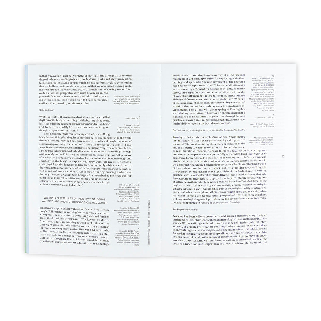 Walking as Embodied Worldmaking Bodies, Borders, Knowledgescapes