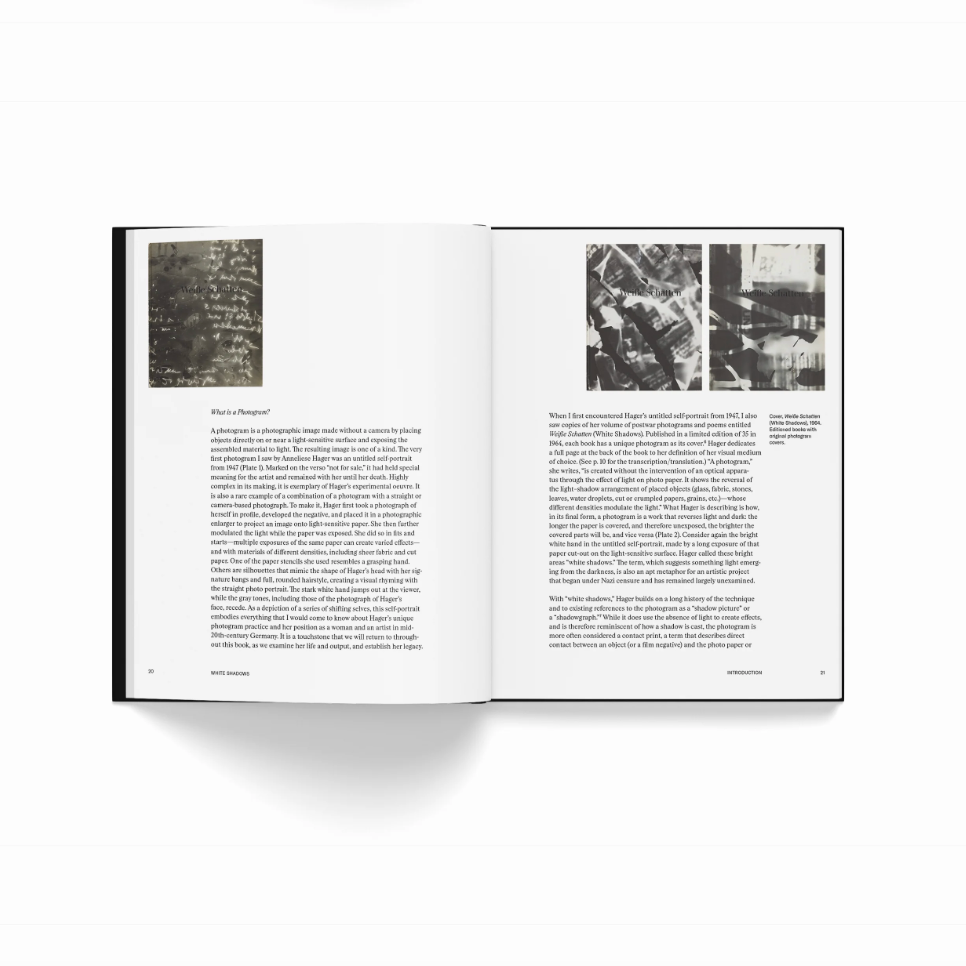 White Shadows  Anneliese Hager and the Camera-less Photograph /anglais