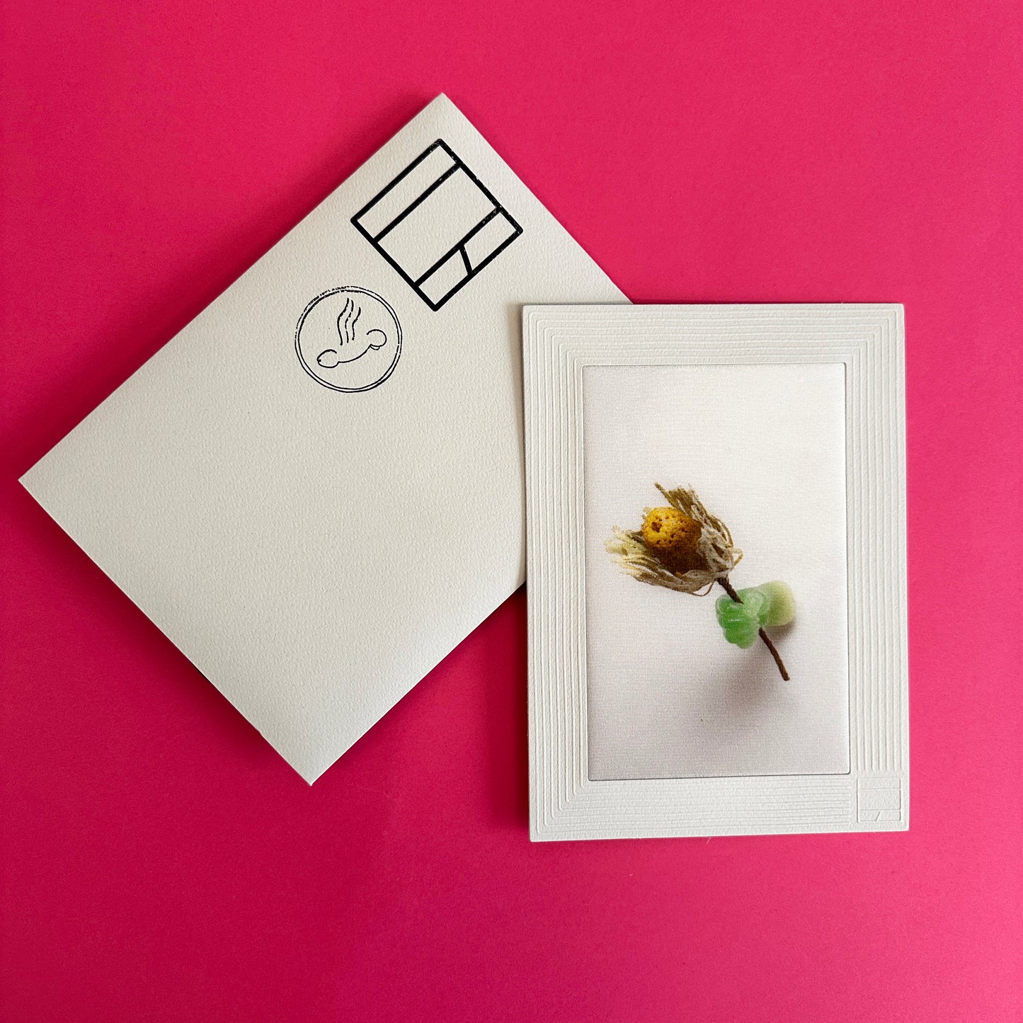 Offering To Proteus I - carte postale en soie