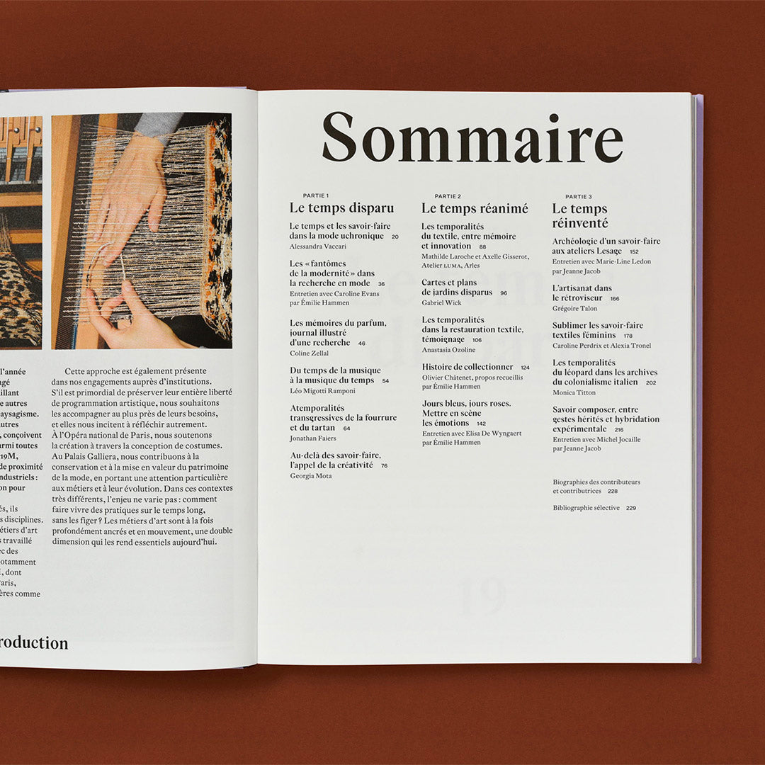 LES SAVOIR-FAIRE DE LA MODE : TEMPORALITÉS
