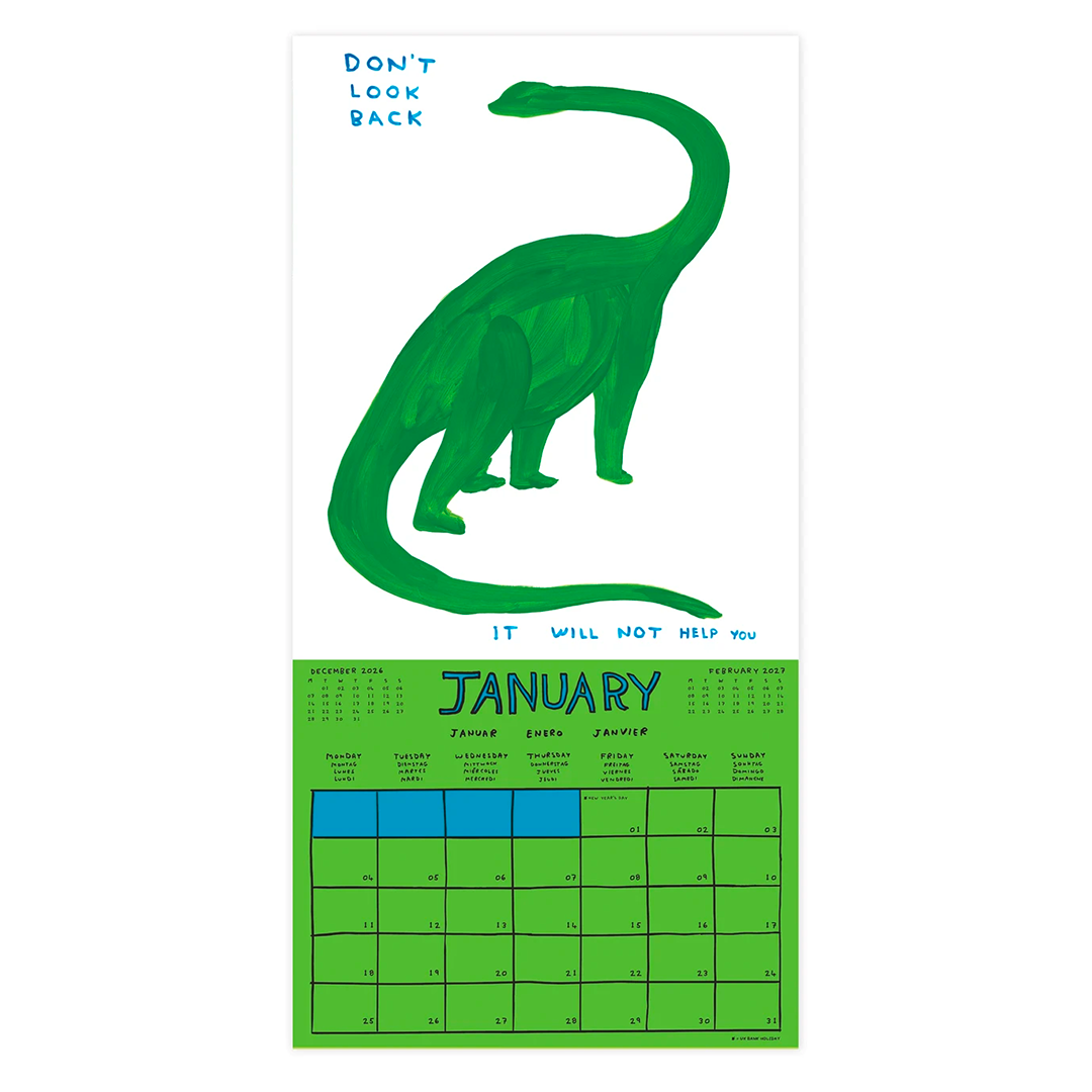 2027 Calendar by David Shrigley