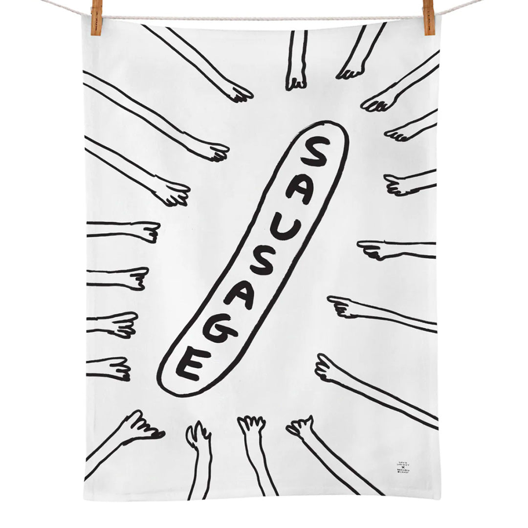 Tea towel : sausage