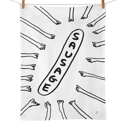 Tea towel : sausage