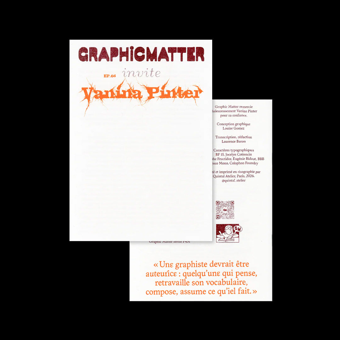 Graphic Matter invite Vanina Pinter