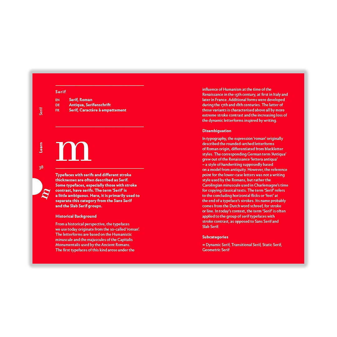 The quick classification guide for typography