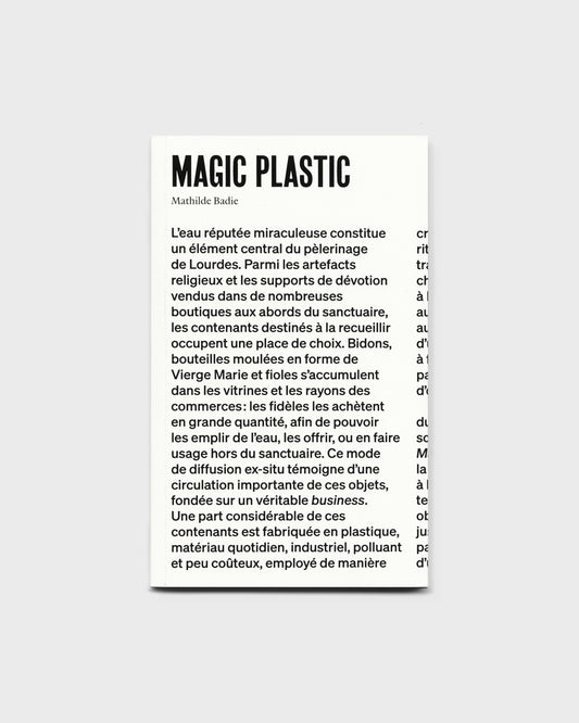 Magic Plastic. Eau de Lourdes : pratiques rituelles, objets manufacturés