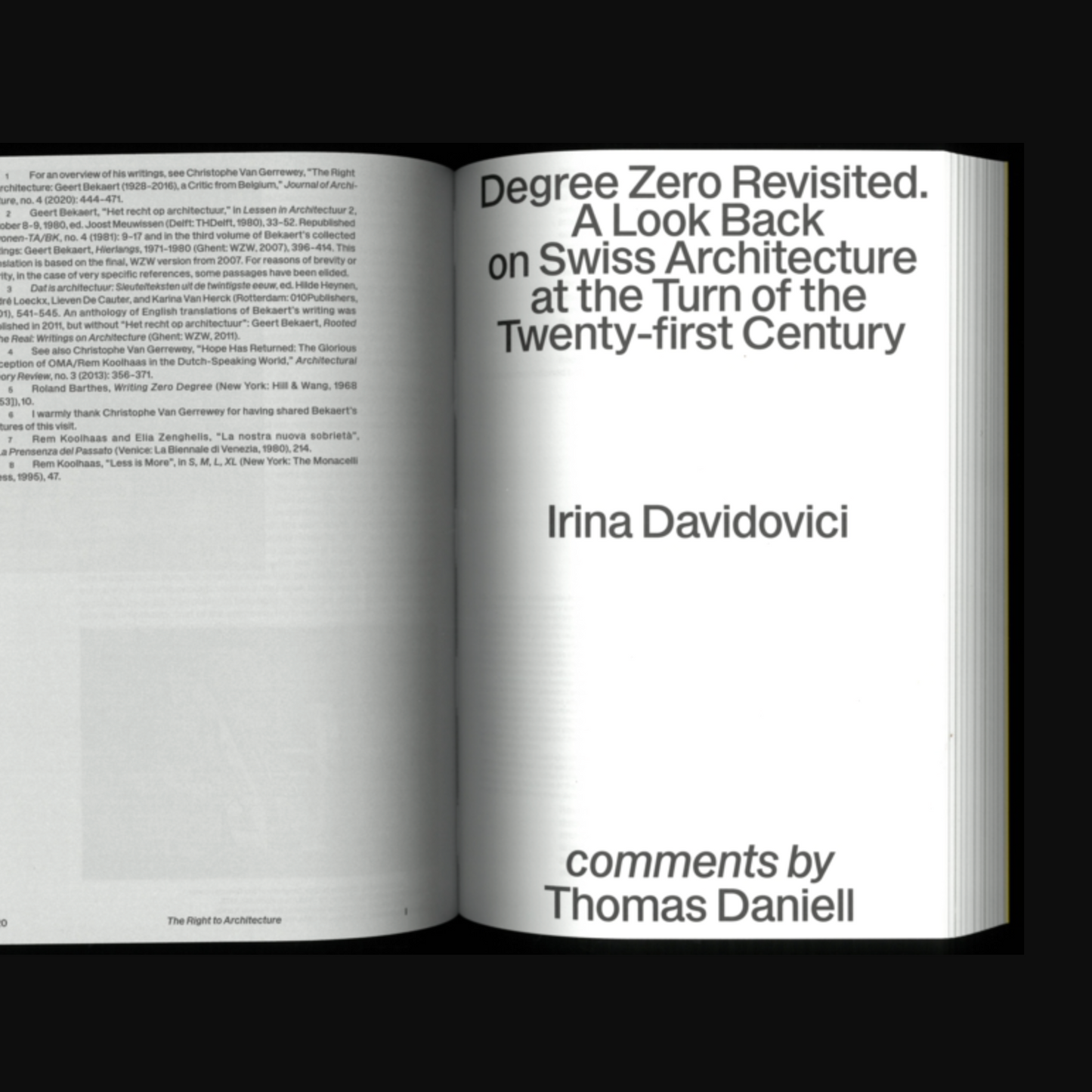 Degree Zero in ArchitectureForm, Value, Authorship
