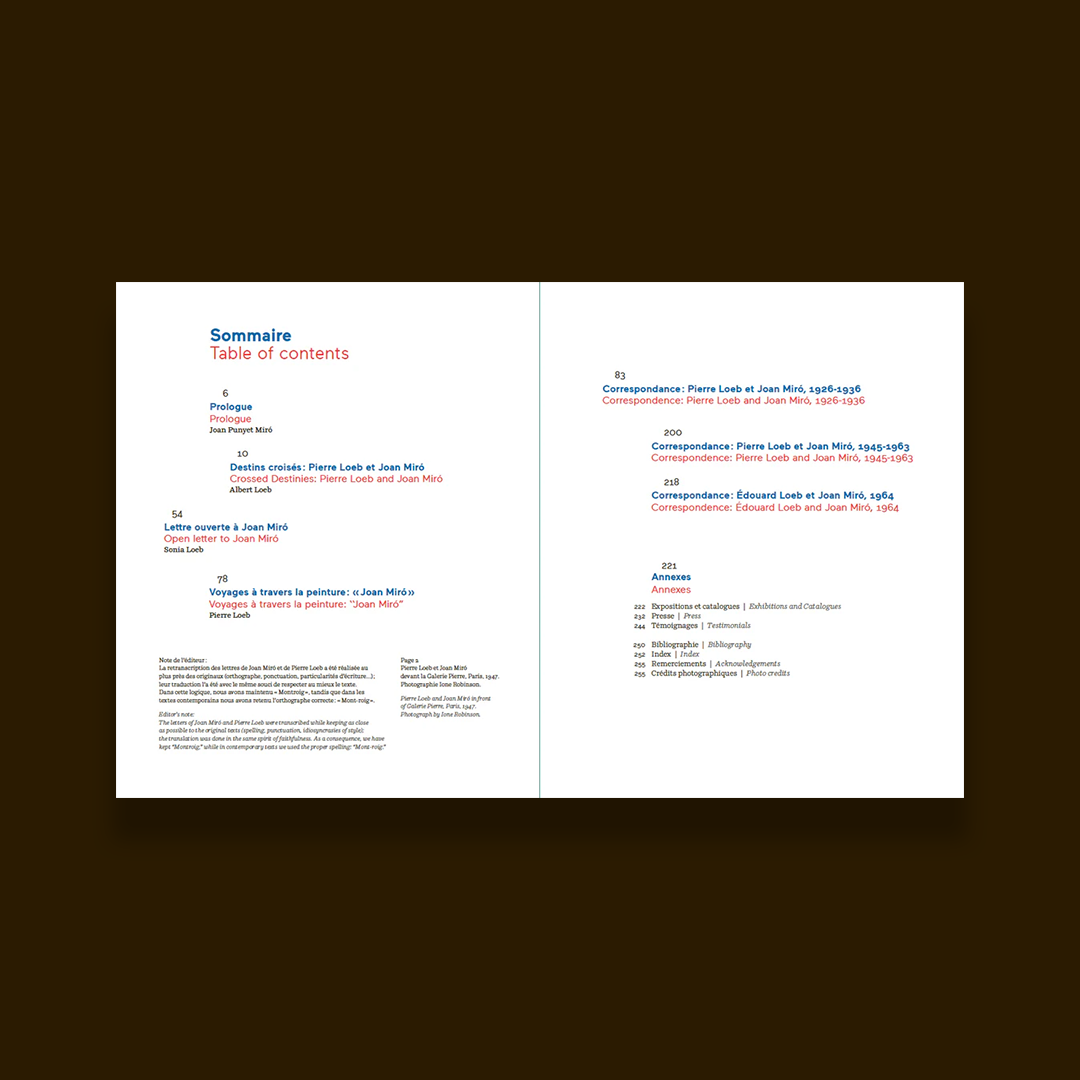 Miró - Loeb. Correspondance 1926-1936