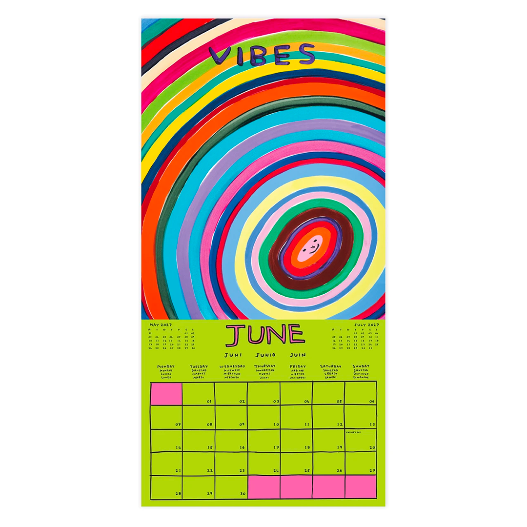 2027 Calendar by David Shrigley