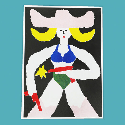 Cowgirl risograph