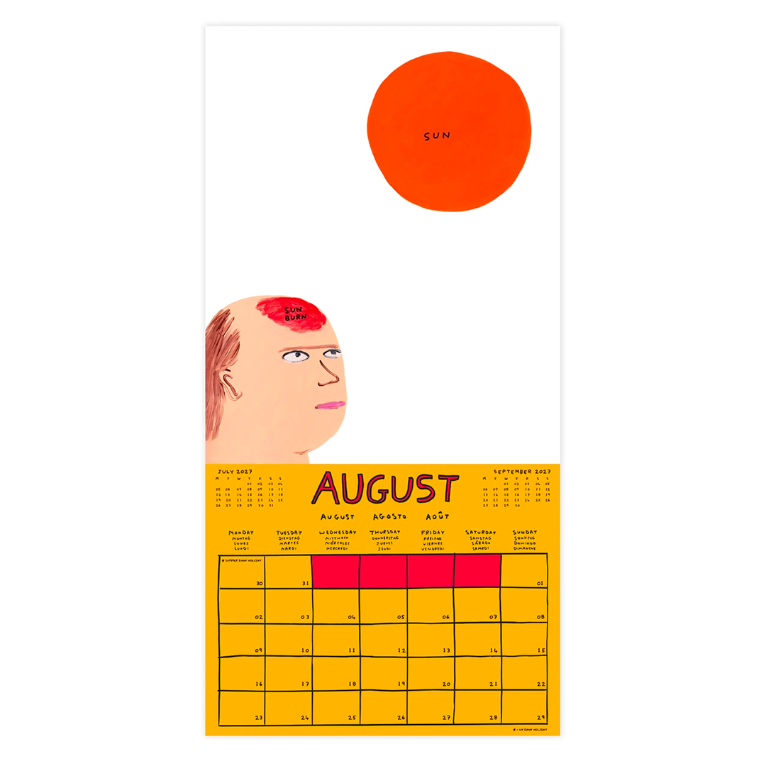 2027 Calendar by David Shrigley