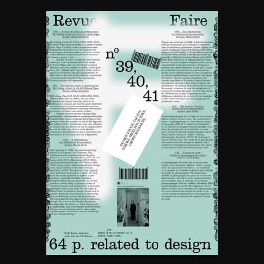 FAIRE  REGARDER LE GRAPHISME  VOLUME 11 (N  39, 40, 41)