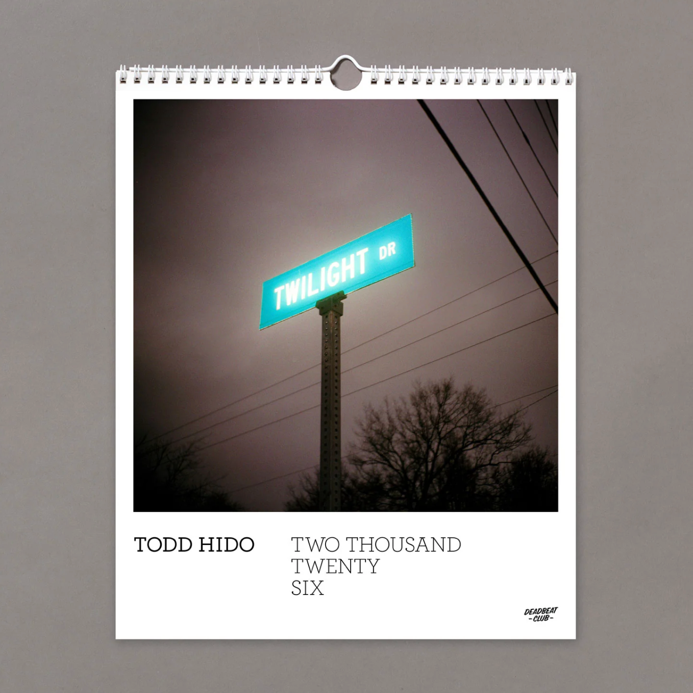 2026 Calendar - TODD HIDO