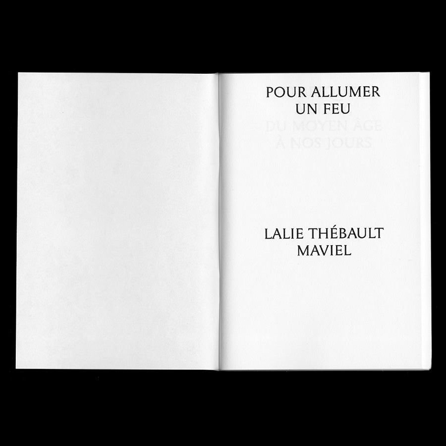 Pour allumer un feu