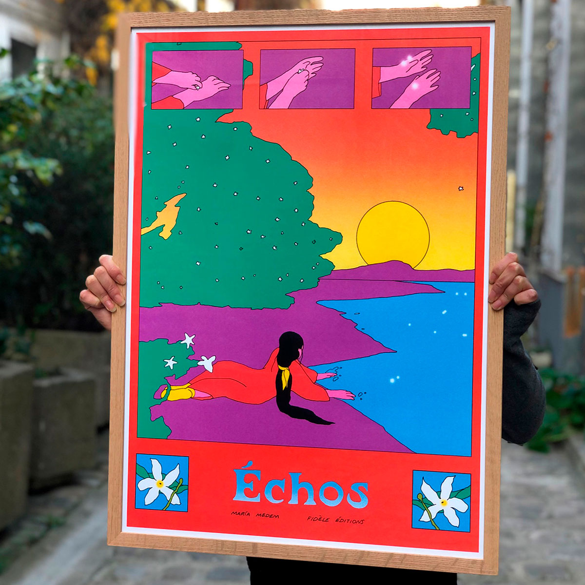 Échos silkscreen print