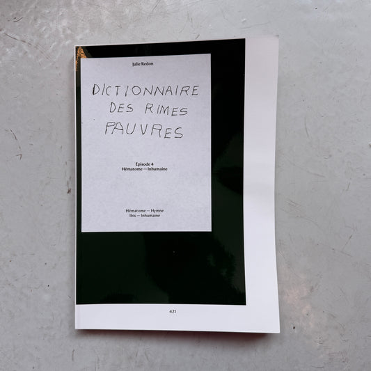 Dictionnaire des rimes pauvres ep4