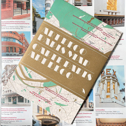 Art Deco Paris Map