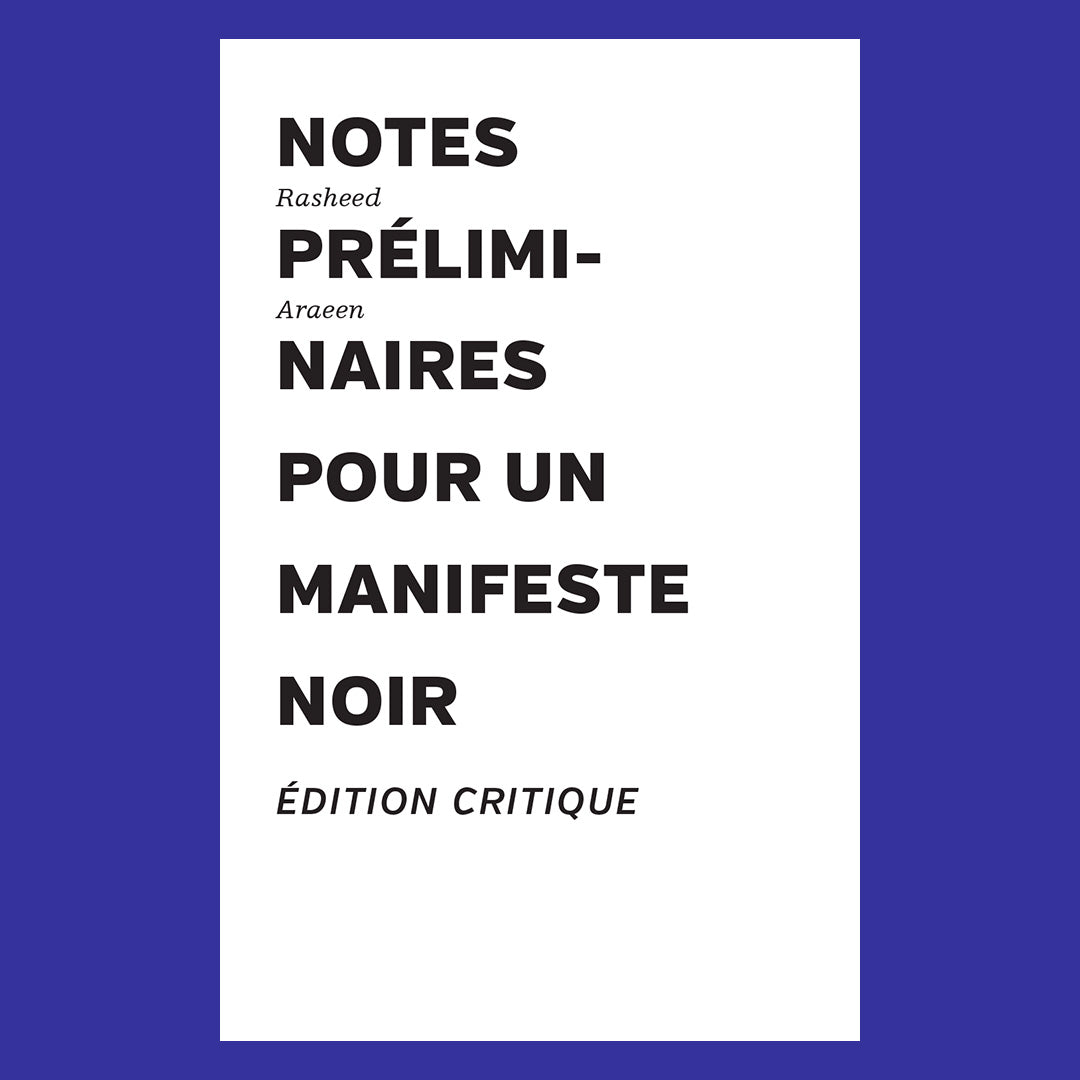 Notes préliminaires pour un manifeste noir